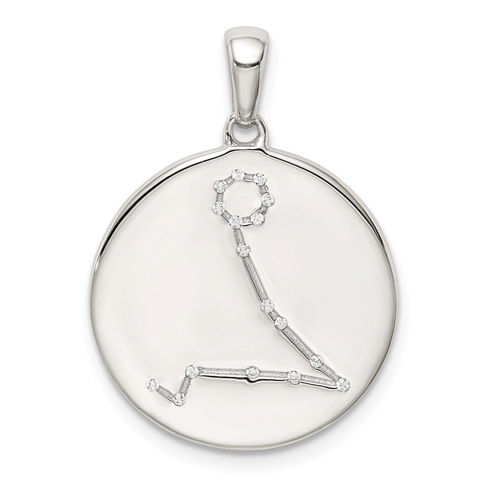 Million Charms 925 Sterling Silver & (Cubic Zirconia) CZ Pisces Zodiac Pendant