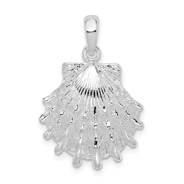 Million Charms 925 Sterling Silver Nautical Sea Life  Charm Pendant, Lion's Paw Shell