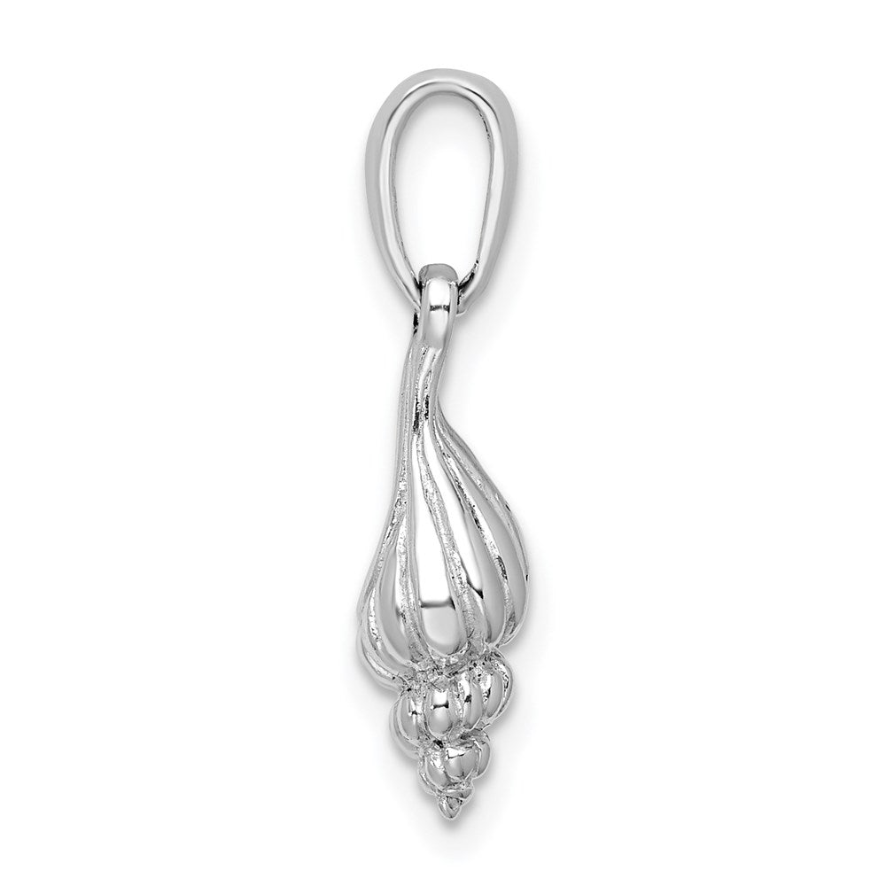 Million Charms 925 Sterling Silver Nautical Sea Life  Charm Pendant, 3-D Mini Precious Wentletrap Shell