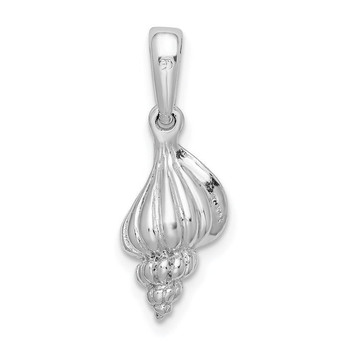 Million Charms 925 Sterling Silver Nautical Sea Life  Charm Pendant, 3-D Mini Precious Wentletrap Shell