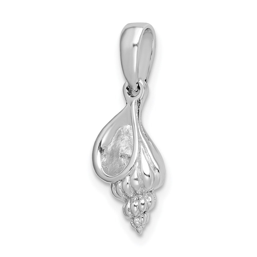 Million Charms 925 Sterling Silver Nautical Sea Life  Charm Pendant, 3-D Mini Precious Wentletrap Shell