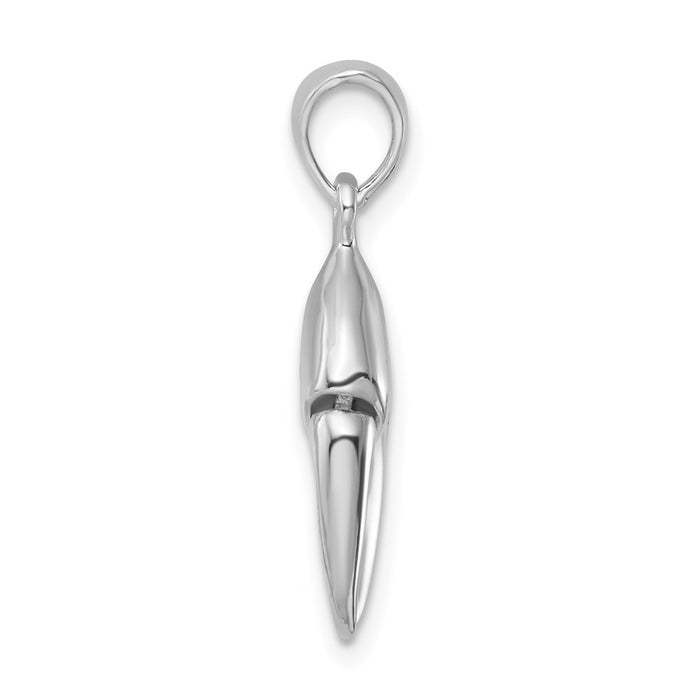Million Charms 925 Sterling Silver Nautical Sea Life  Charm Pendant, 3-D Stone Crab Claw, Moveable