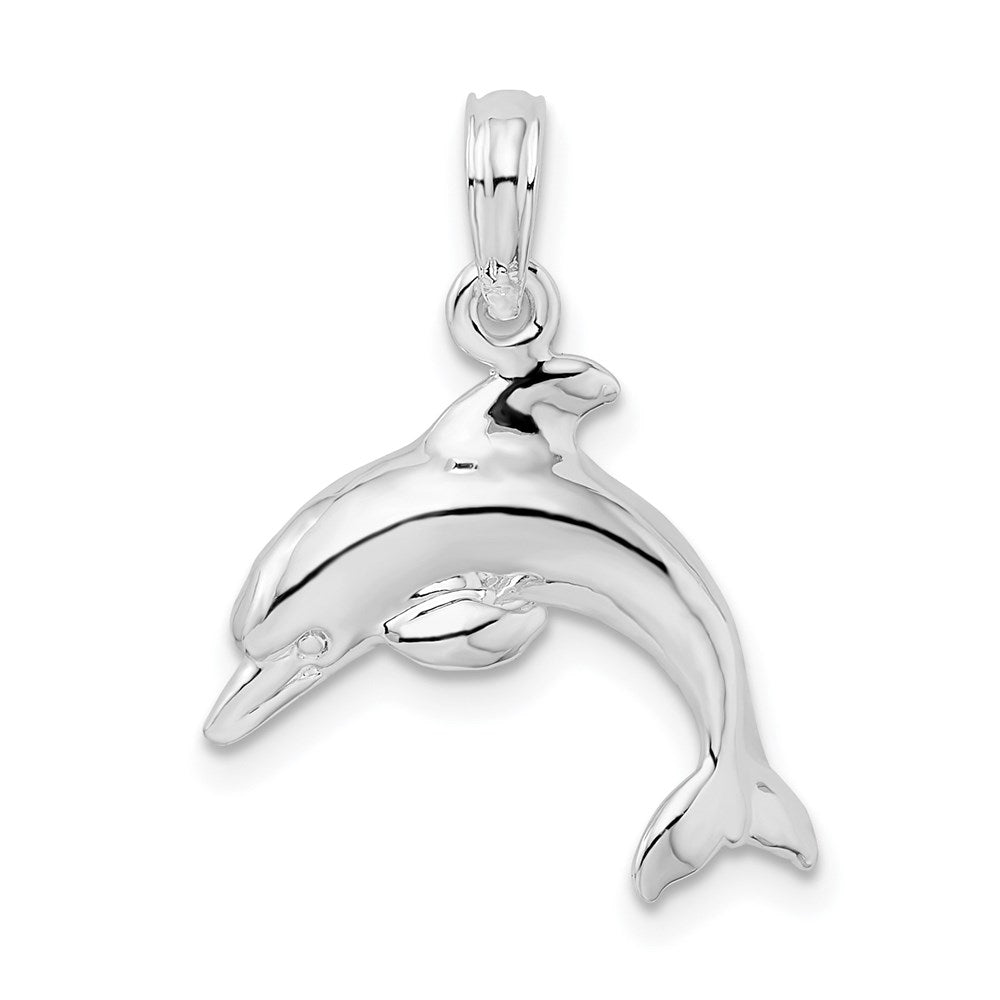 Million Charms 925 Sterling Silver Nautical Sea Life  Charm Pendant, Sterling Silver Nautical Sea Life  Charm Pendant, 3-D Dolphin Jumping Pendant