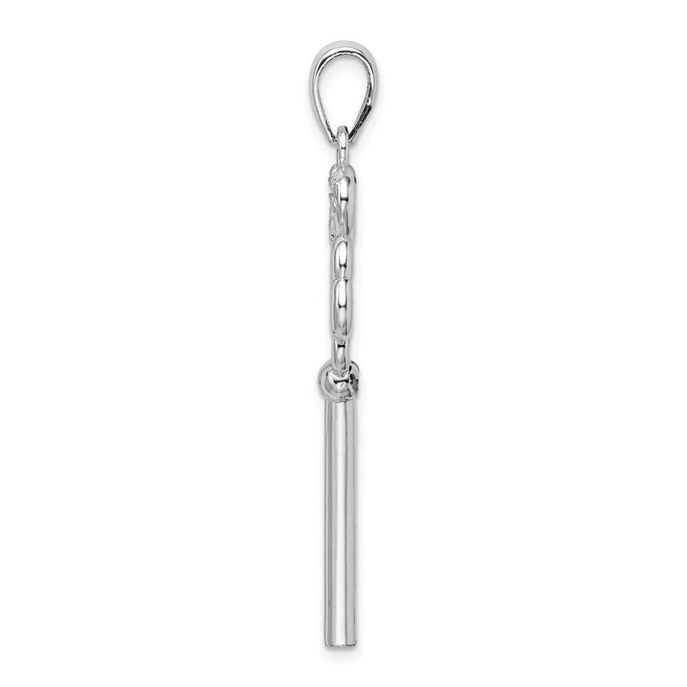 Million Charms 925 Sterling Silver Charm Pendant, Triple Heart Key with Key To My Heart