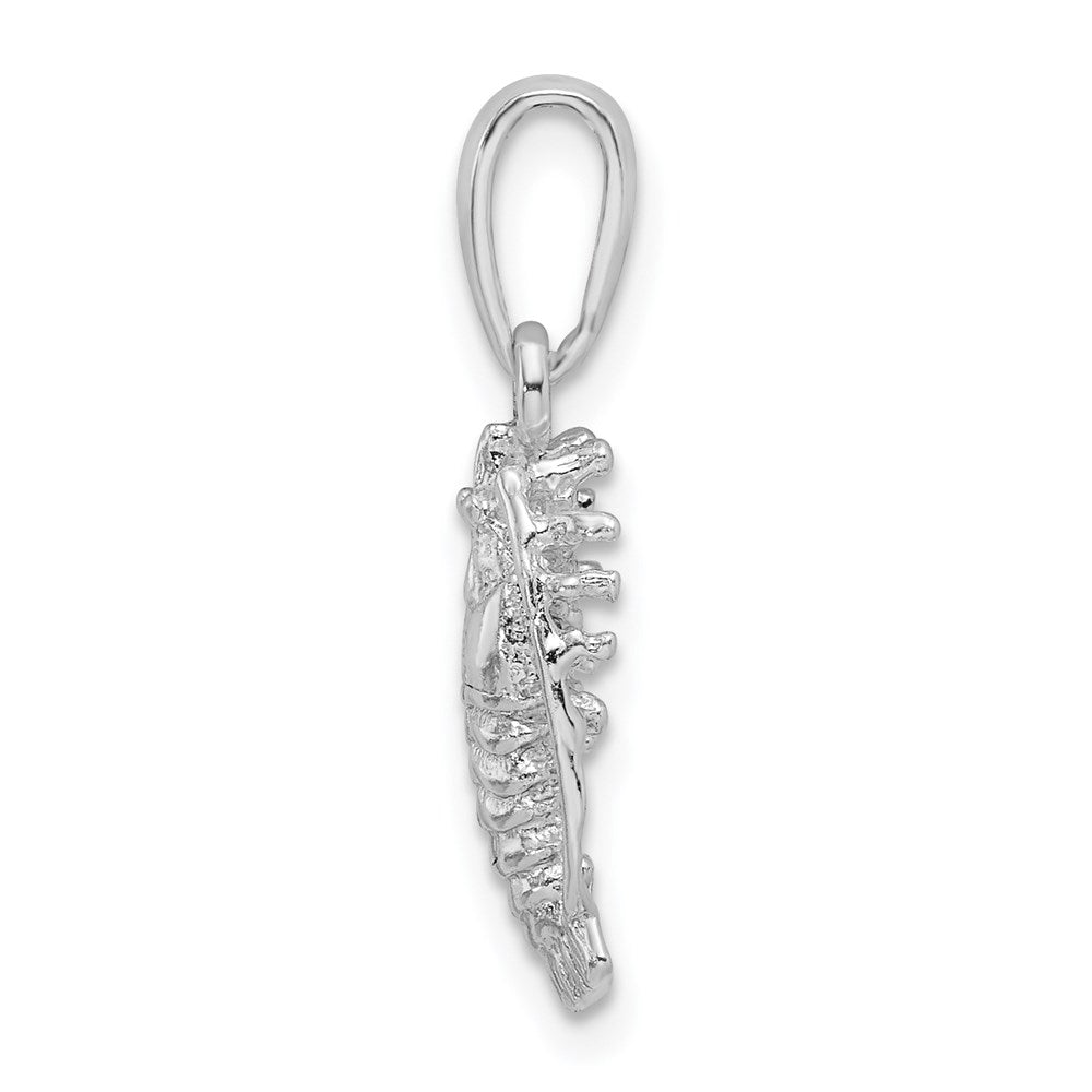 Million Charms 925 Sterling Silver Animal Sea Life  Charm Pendant, Small Florida Lobster with Out Claws