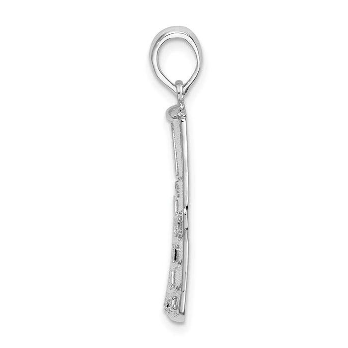 Million Charms 925 Sterling Silver Travel Charm Pendant, Large Southern Most Point USA, Key West, Fl