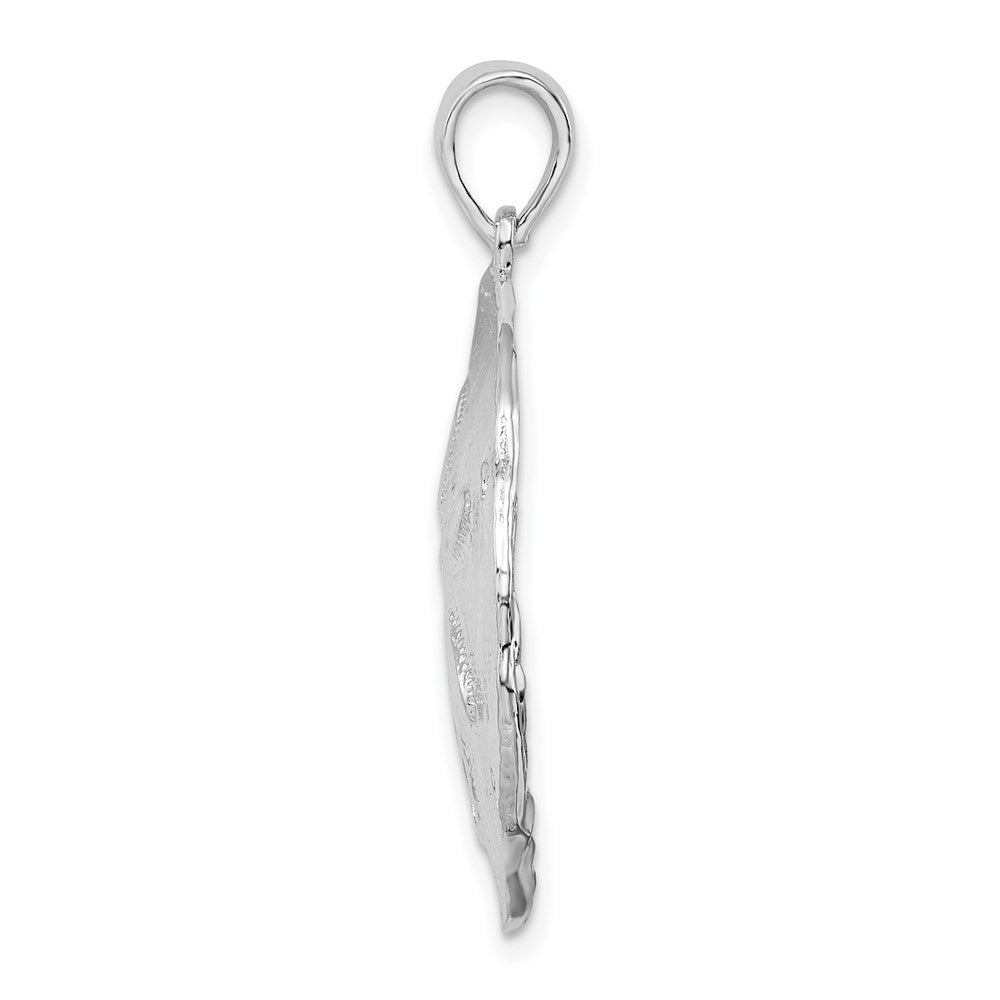 Million Charms 925 Sterling Silver Nautical Sea Life  Charm Pendant, Sand Dollar, High Polish