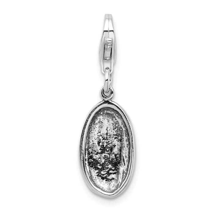 Million Charms 925 Sterling Silver Antiqued Spoiled With Lobster Clasp Charm