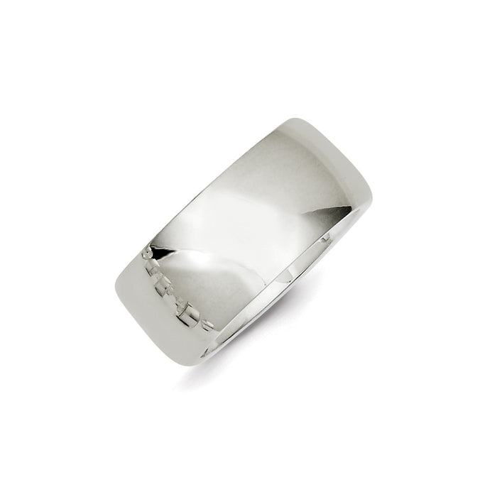925 Sterling Silver, 10mm Comfort Fit Size 6.5 Wedding Band