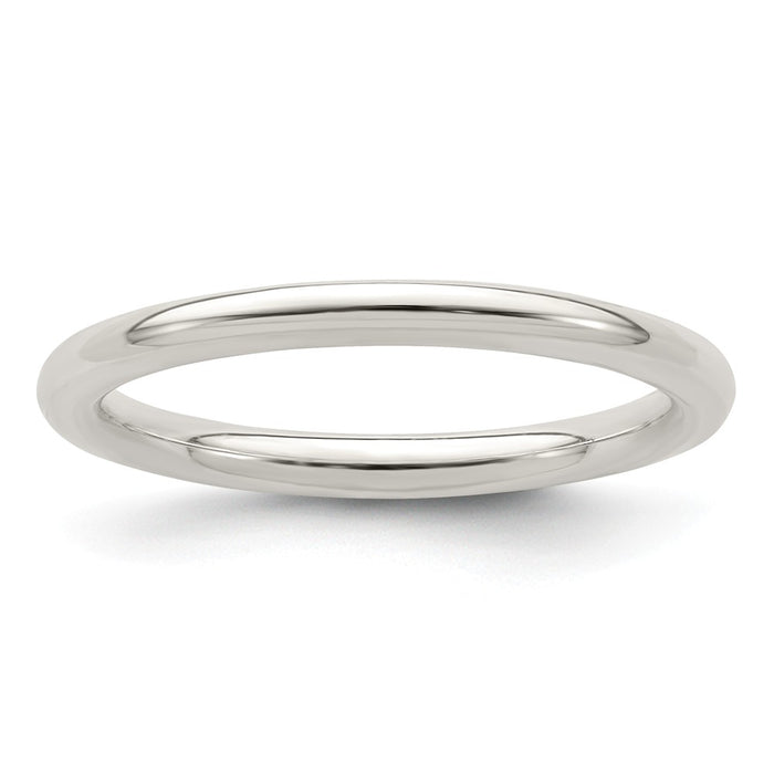 925 Sterling Silver, 2mm Comfort Fit Size 13 Wedding Band