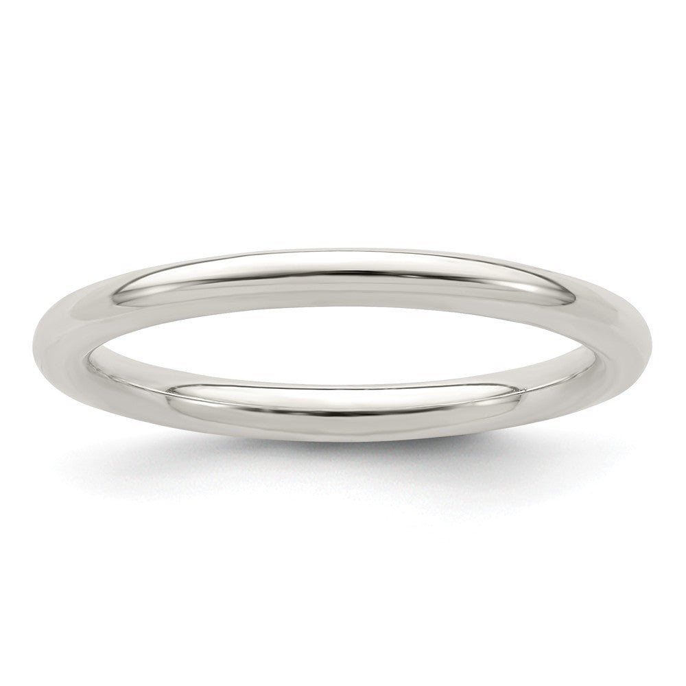 925 Sterling Silver, 2mm Comfort Fit Size 4 Wedding Band