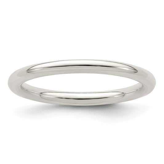 925 Sterling Silver, 2mm Comfort Fit Size 9 Wedding Band