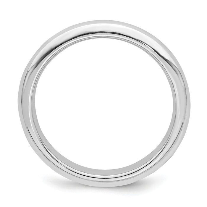 925 Sterling Silver 3mm Comfort Fit Wedding Band, Size: 5.5