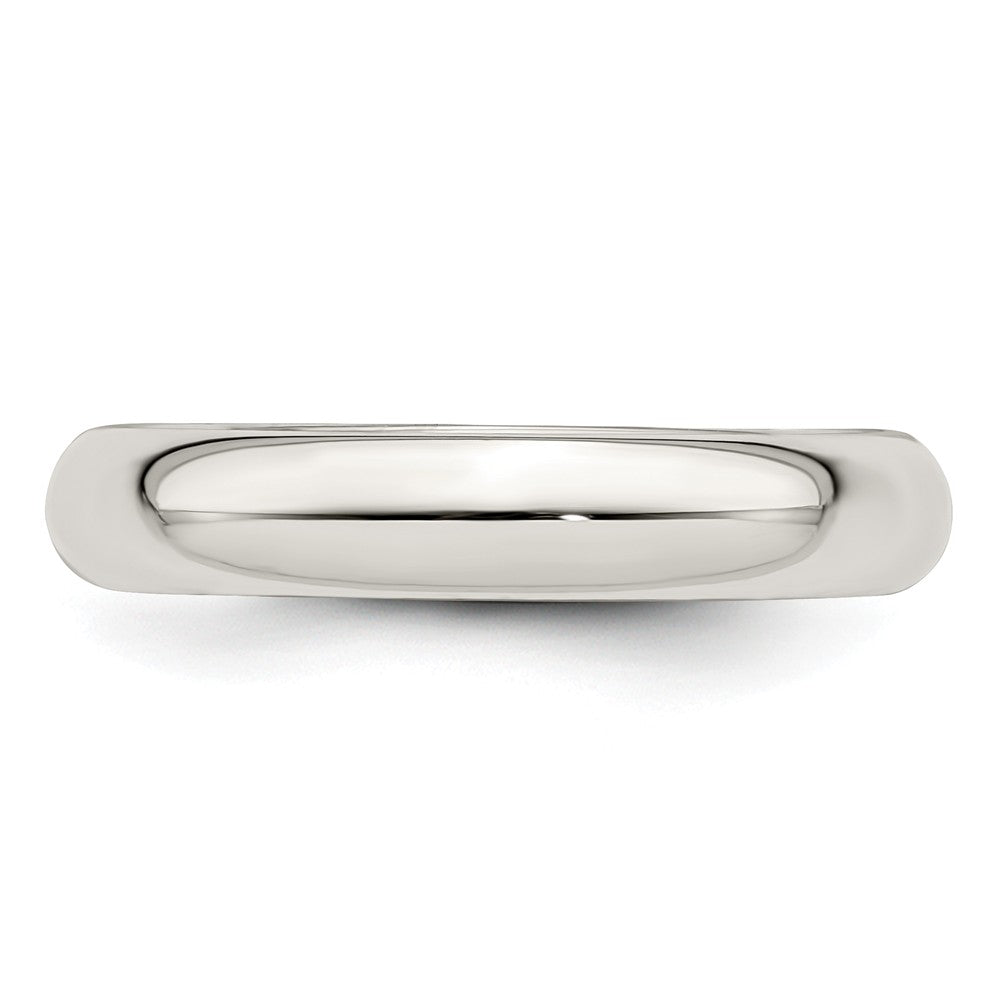925 Sterling Silver 4mm Comfort Fit Wedding Band, Size: 12