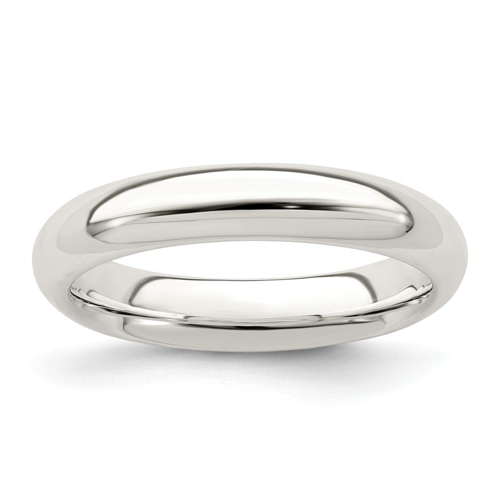 925 Sterling Silver 4mm Comfort Fit Wedding Band, Size: 12