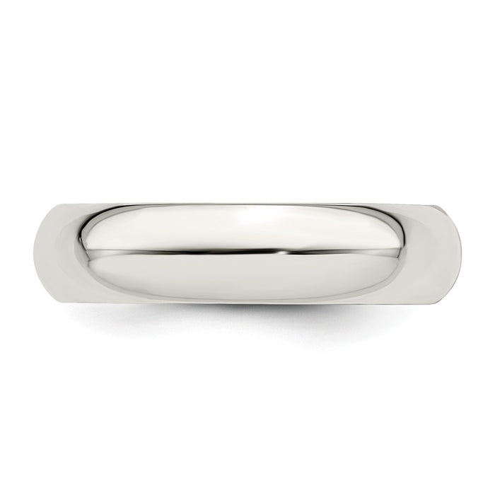 925 Sterling Silver 5mm Comfort Fit Wedding Band, Size: 10.5