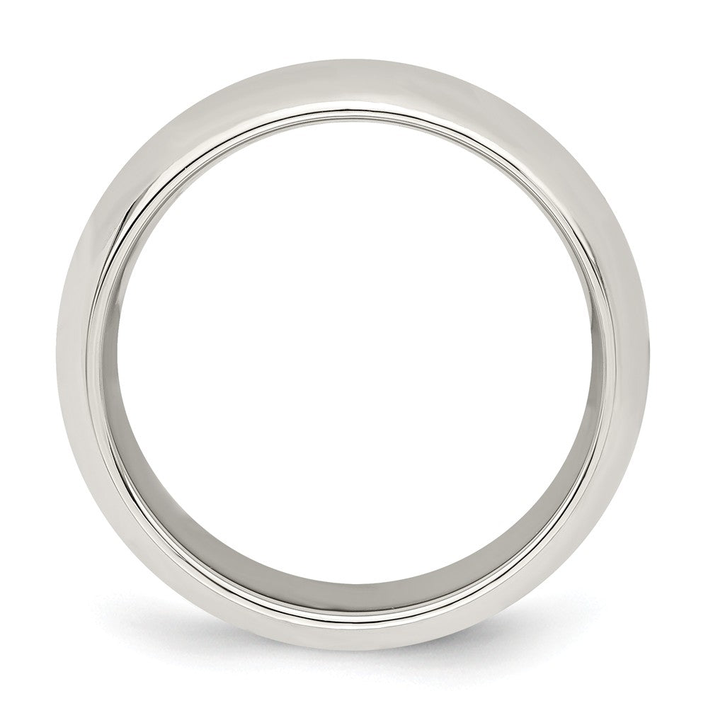 925 Sterling Silver 7mm Comfort Fit Wedding Band, Size: 4