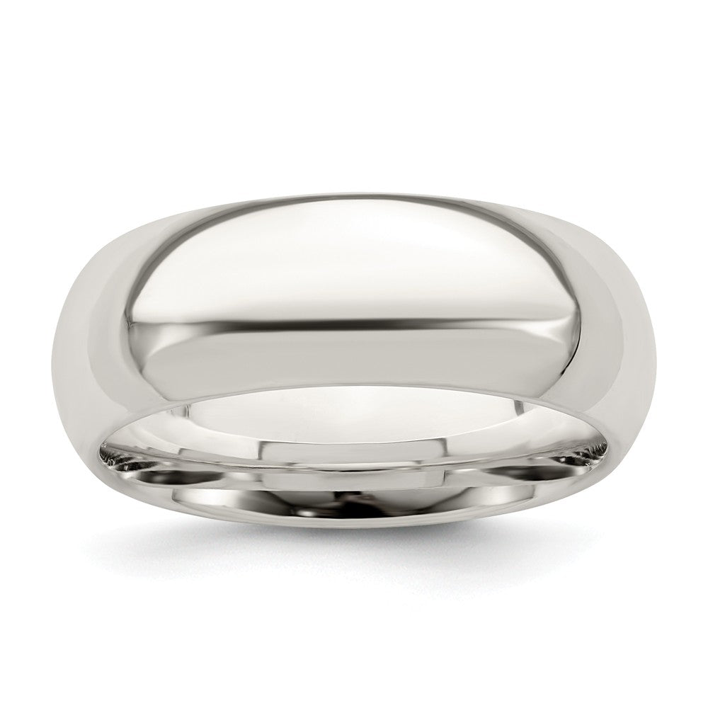 925 Sterling Silver 7mm Comfort Fit Wedding Band, Size: 7
