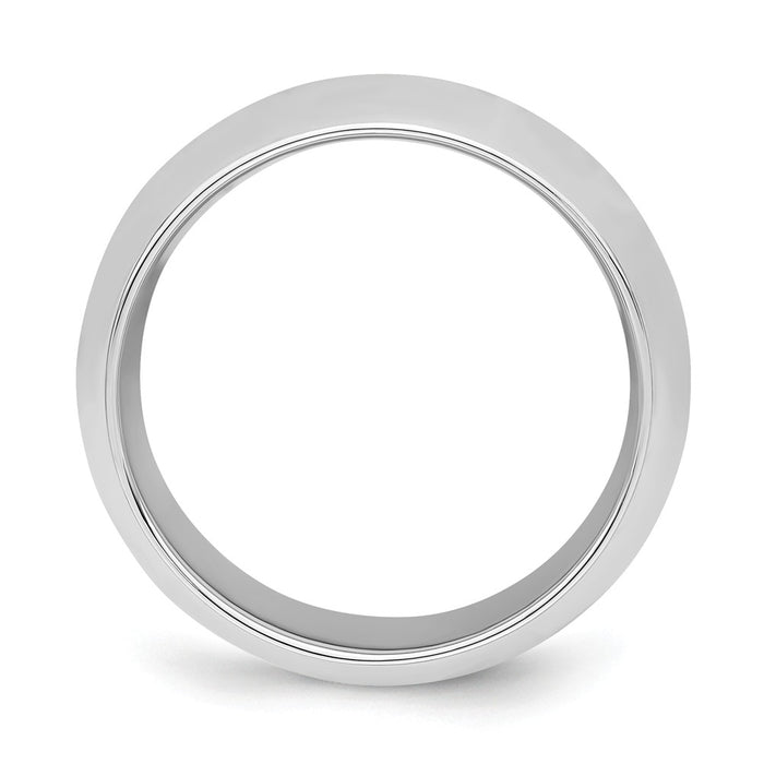 925 Sterling Silver 8mm Comfort Fit Wedding Band, Size: 9