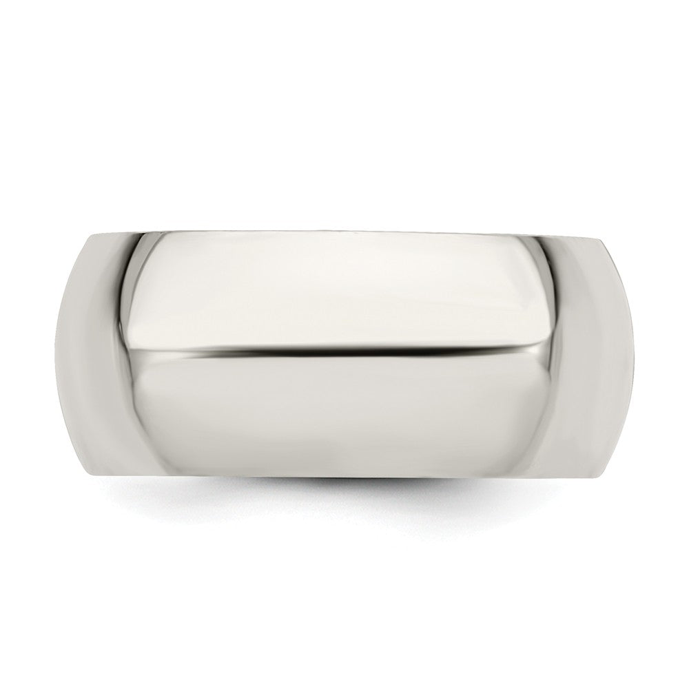 925 Sterling Silver 9mm Comfort Fit Wedding Band, Size: 8.5