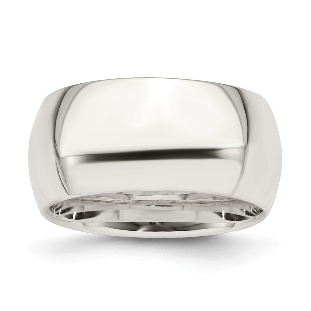 925 Sterling Silver, 10mm Comfort Fit Size 8 Wedding Band