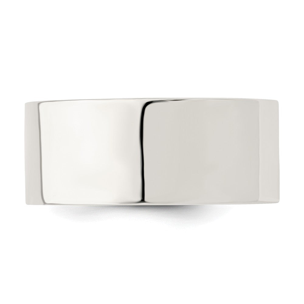 925 Sterling Silver, 9mm Comfort Fit Flat Size 6 Wedding Band