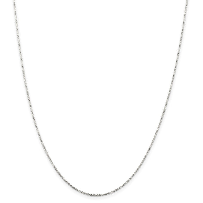 Million Charms 925 Sterling Silver 1mm Cable Chain, Chain Length: 18 inches