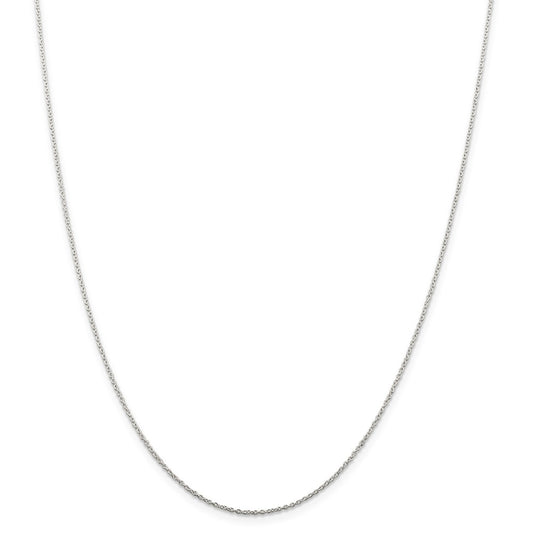 Million Charms 925 Sterling Silver 1mm Cable Chain, Chain Length: 20 inches