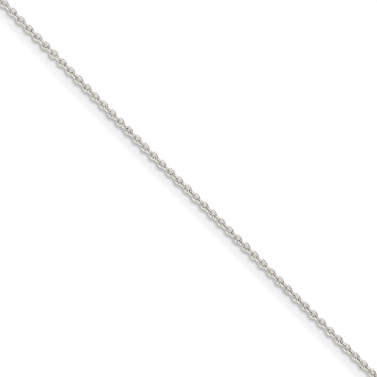 Million Charms 925 Sterling Silver 1.5mm Cable Chain, Chain Length: 7 inches