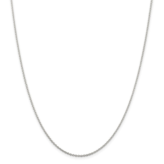 Million Charms 925 Sterling Silver 1.5mm Cable Chain, Chain Length: 30 inches