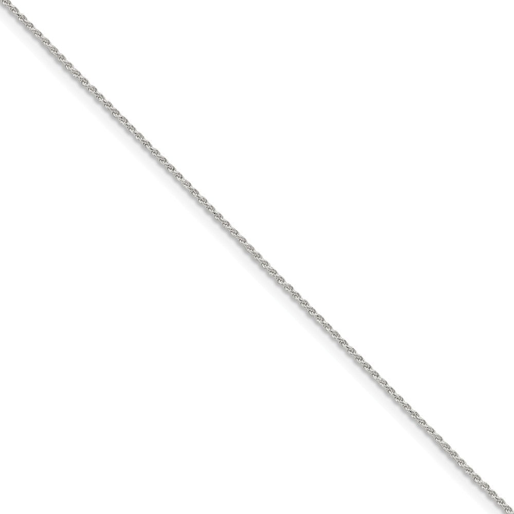 Million Charms 925 Sterling Silver 1.1mm Diamond-cut Rope Chain, Chain Length: 8 inches