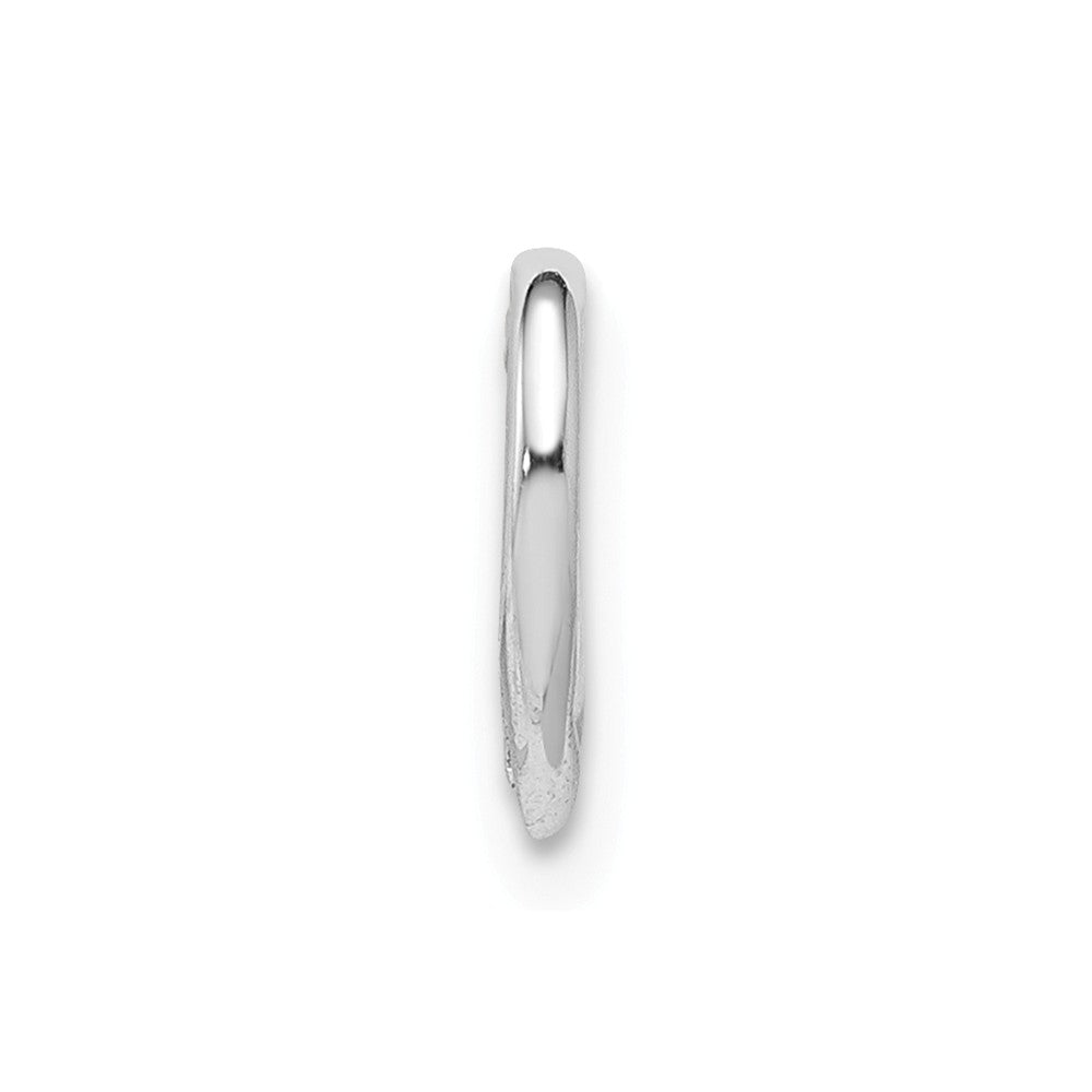 Million Charms 925 Sterling Silver Rhodium-plated Diamond Floating Heart Pendant