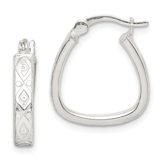 925 Sterling Silver Hoop Earrings, 3mm