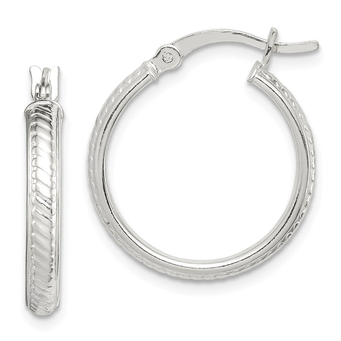 925 Sterling Silver Hoop Earrings,