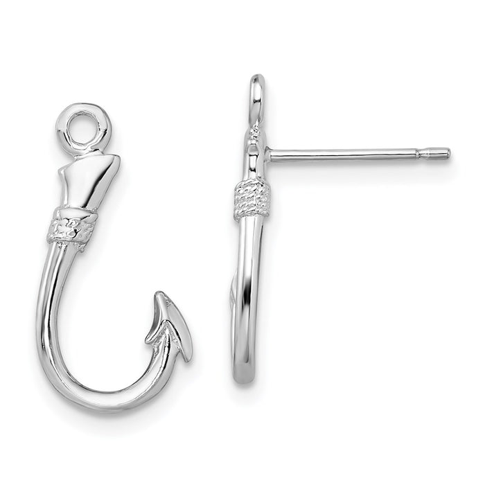 Million Themes 925 Sterling Silver Sea Life Nautical Theme Earrings, Fish Hook Post Earrings