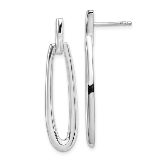 Stella Silver 925 Sterling Silver Fancy Earrings, 39mm x 10mm