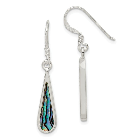 Stella Silver 925 Sterling Silver Abalone Dangle Earring, 35mm x 6mm
