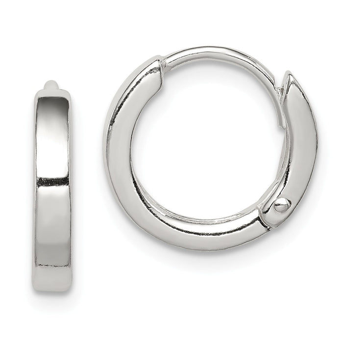 Stella Silver 925 Sterling Silver Round Hoop Earrings, 13mm x 12mm