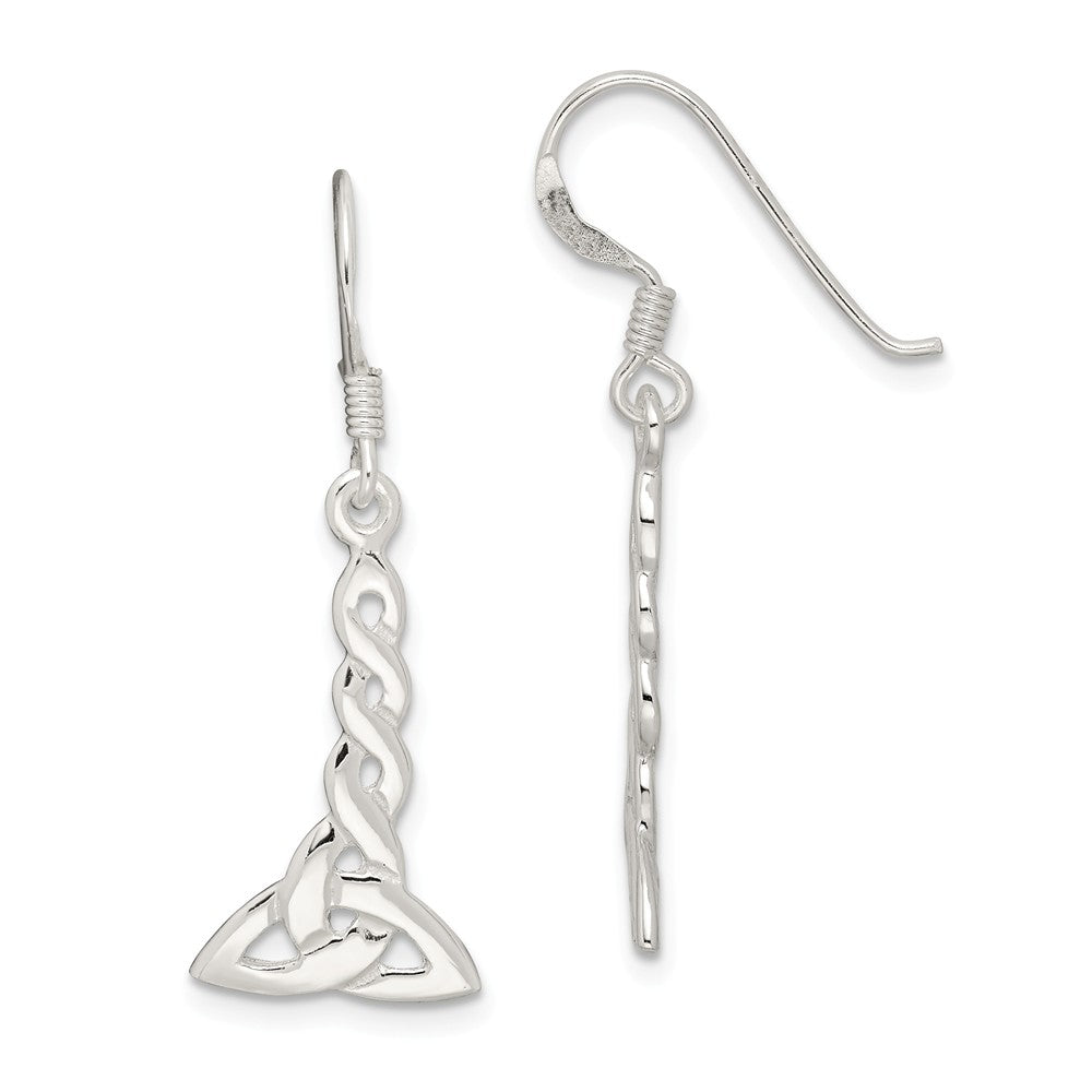 Stella Silver 925 Sterling Silver Dangle Earrings, 34mm x 13mm