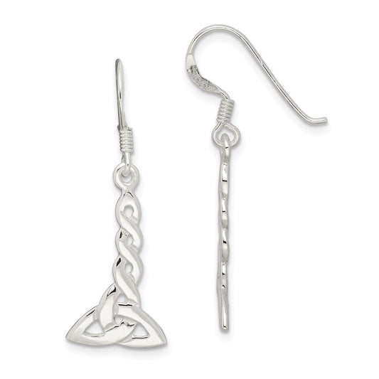 Stella Silver 925 Sterling Silver Dangle Earrings, 34mm x 13mm