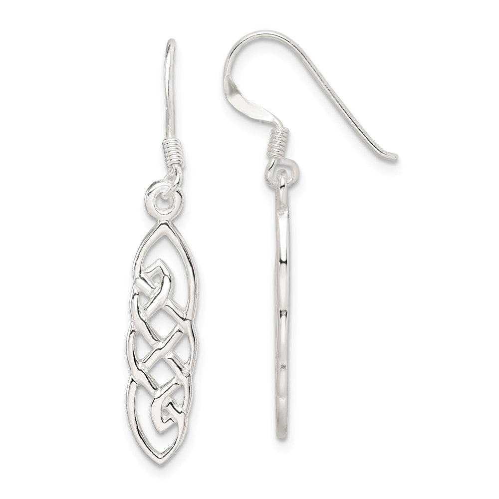 Stella Silver 925 Sterling Silver Dangle Earrings, 36mm x 7mm