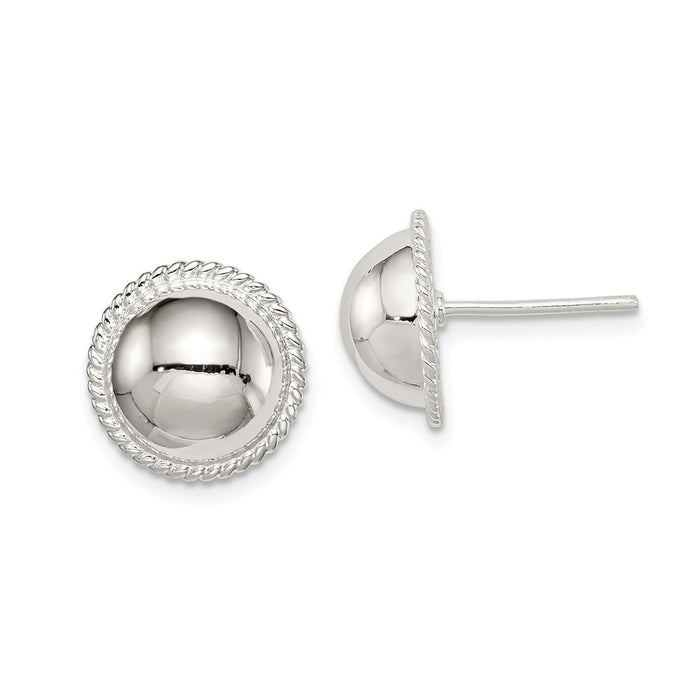 Stella Silver 925 Sterling Silver Earrings, 13mm x 13mm