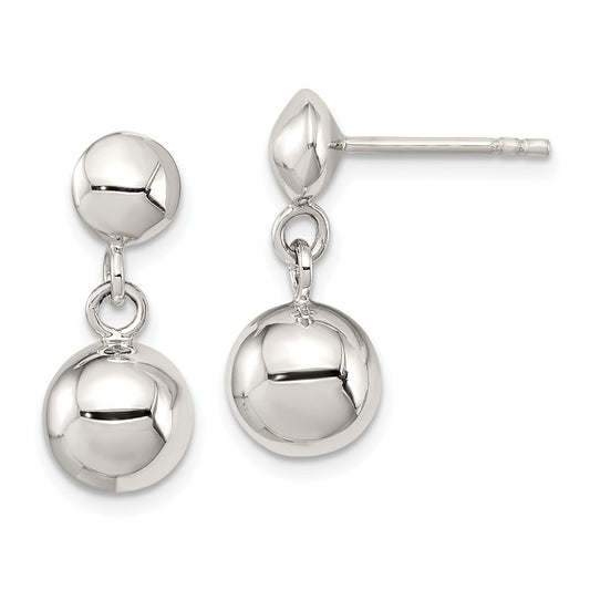 Stella Silver 925 Sterling Silver 8mm Dangle Ball Earrings, 18mm x 8mm