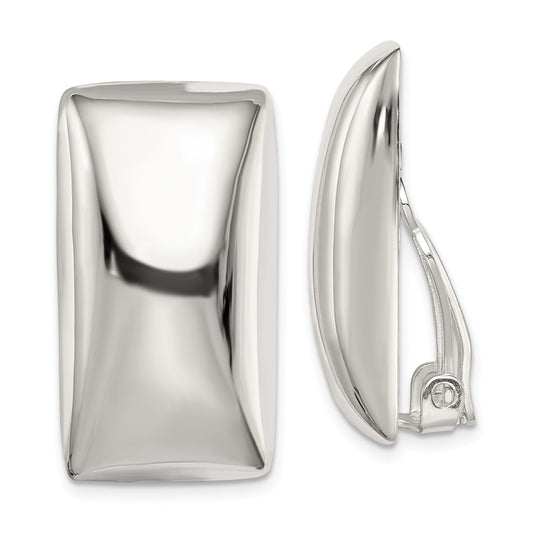 Stella Silver 925 Sterling Silver Non-Pierced Earrings, 29mm x 17mm