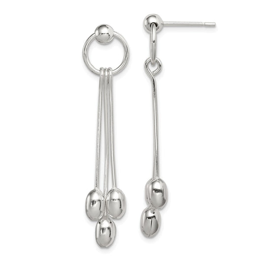 Stella Silver 925 Sterling Silver Dangle Earrings, 45mm x 10mm