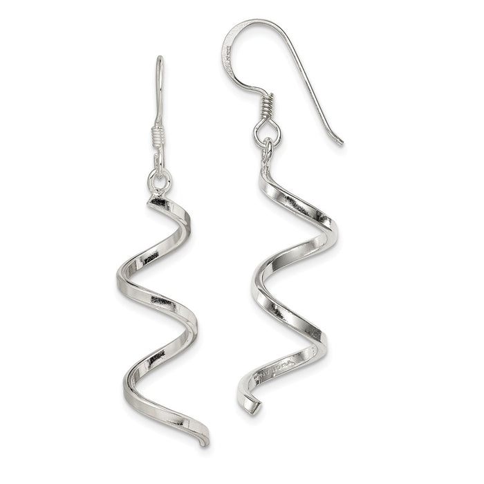 Stella Silver 925 Sterling Silver Fancy Earrings, 45mm x 8mm