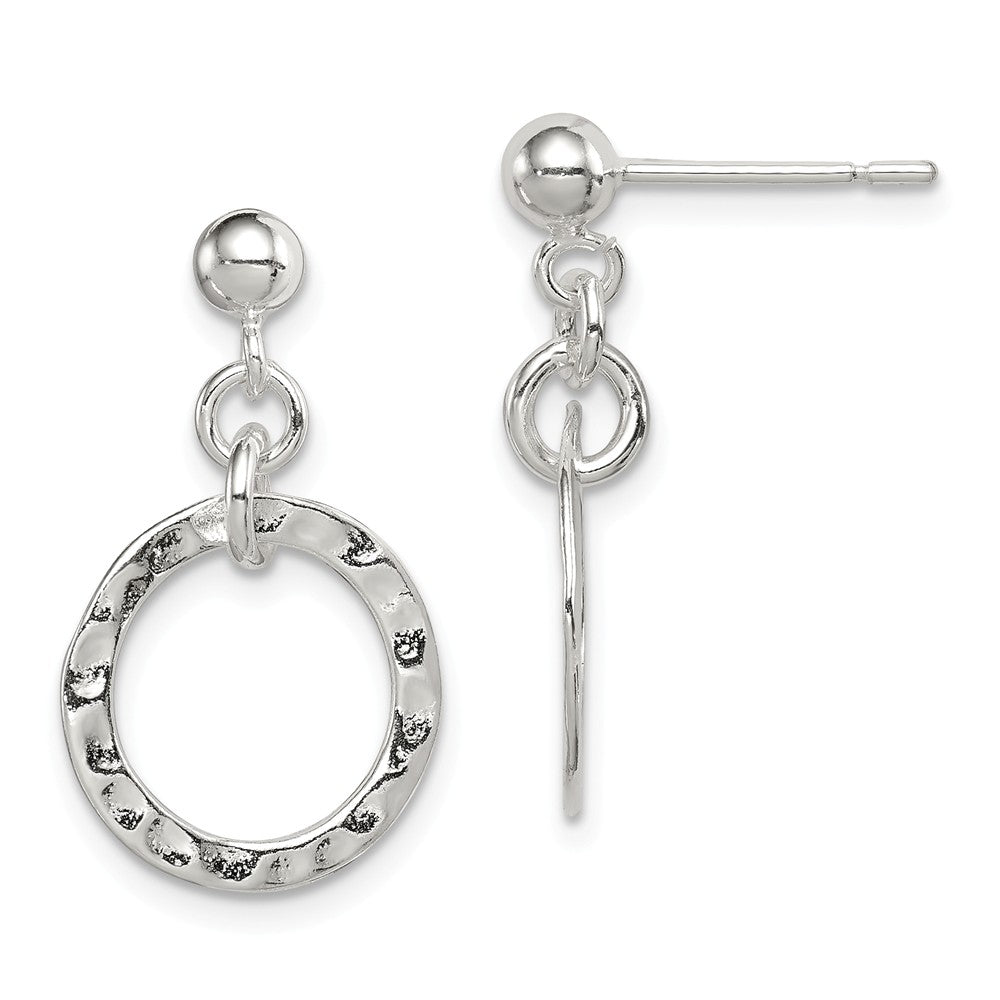 Stella Silver 925 Sterling Silver Dangling Circle Earring, 25mm x 15mm