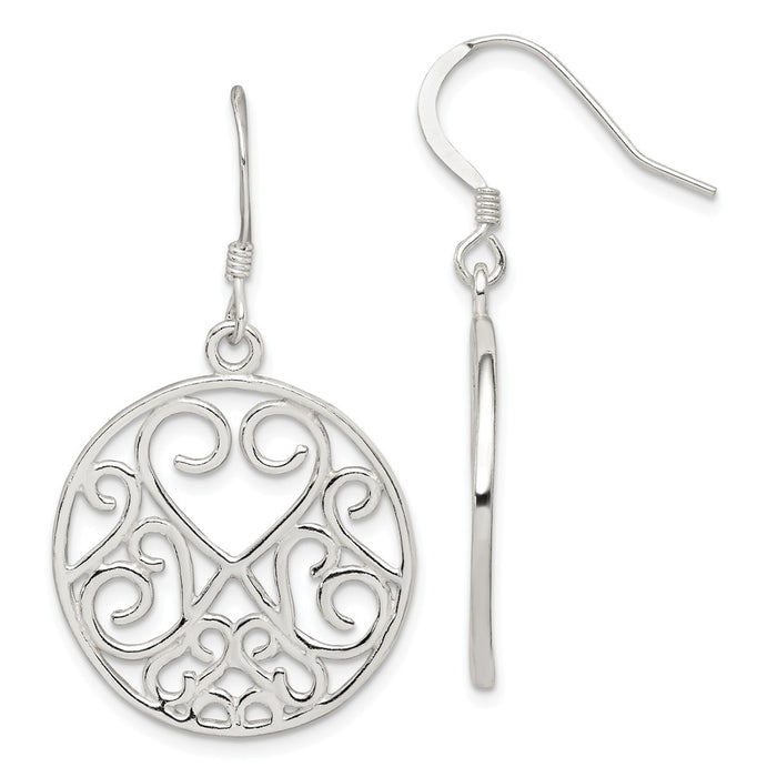 Stella Silver 925 Sterling Silver Earrings, 42mm x 24mm