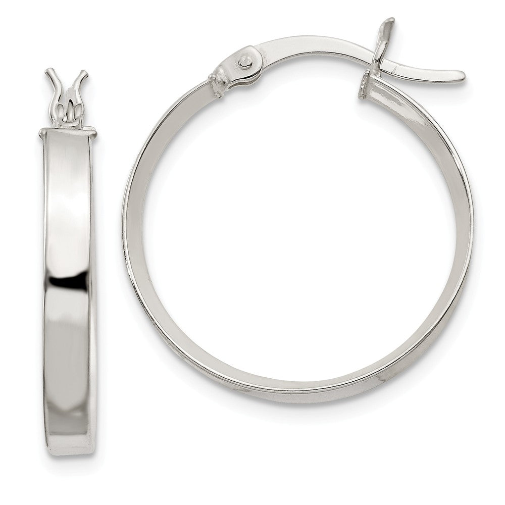 Stella Silver 925 Sterling Silver 20mm Hoop Earrings, 21mm x 21mm