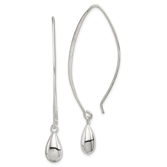 Stella Silver 925 Sterling Silver Fancy Earrings, 58mm x 6mm